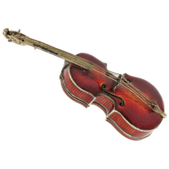 Extremely rare French enamel cello form watch Circa 1820