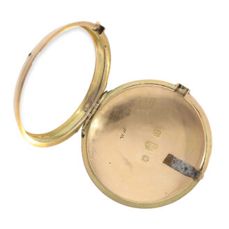 English gold pair cased pocket watch with gold dial Circa 1803