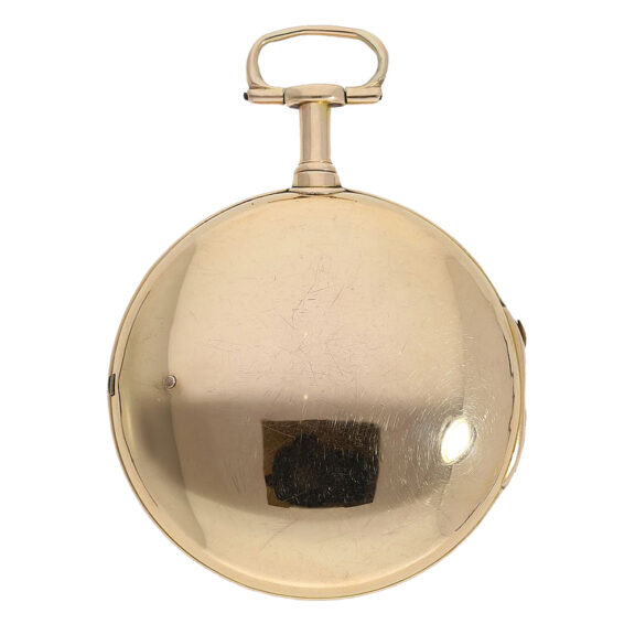 English gold pair cased pocket watch with gold dial Circa 1803 English gold pair cased pocket watch with gold dial Circa 1803