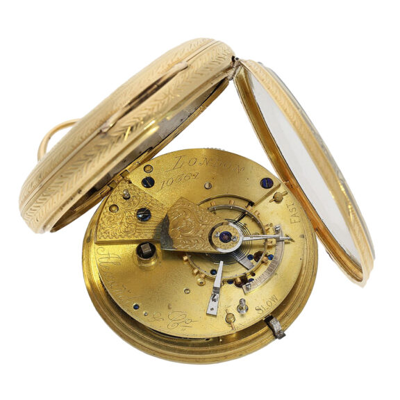Exceptionally heavy English 18K gold lever pocket watch Circa 1868 Exceptionally heavy English 18K gold lever pocket watch Circa 1868
