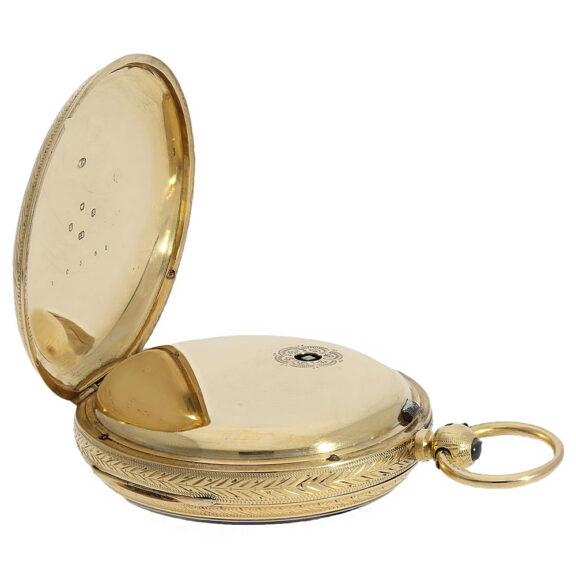Exceptionally heavy English 18K gold lever pocket watch Circa 1868 Exceptionally heavy English 18K gold lever pocket watch Circa 1868