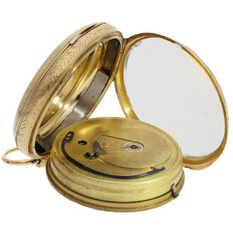 Exceptionally heavy English 18K gold lever pocket watch Circa 1868