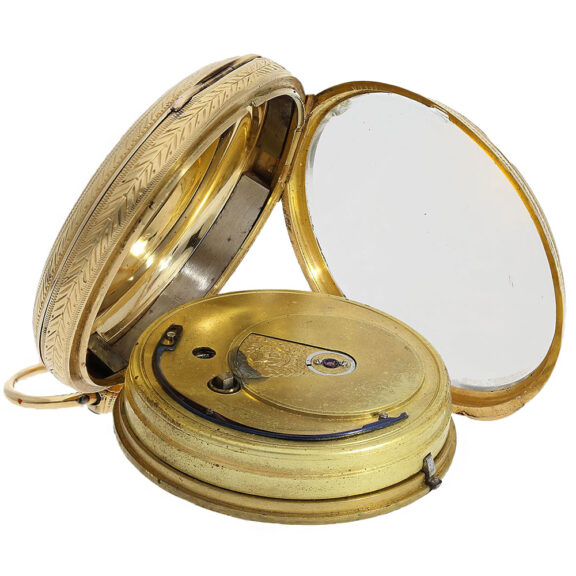 Exceptionally heavy English 18K gold lever pocket watch Circa 1868 Exceptionally heavy English 18K gold lever pocket watch Circa 1868