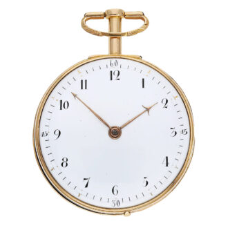 German 18K red gold double-cased verge pocket watch Circa 1795