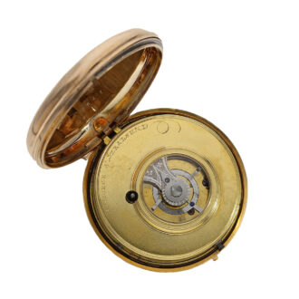German 18K red gold double-cased verge pocket watch Circa 1795