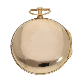German 18K red gold double-cased verge pocket watch Circa 1795