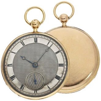 Large gold French quarter repeating cylinder watch Circa 1820 Large gold French quarter repeating cylinder watch Circa 1820