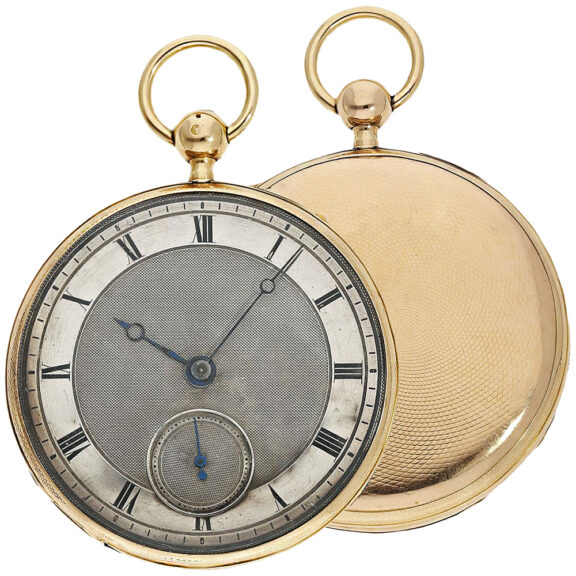 Large gold French quarter repeating cylinder watch Circa 1820 Large gold French quarter repeating cylinder watch Circa 1820