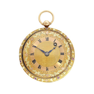 French 18K multicolour gold verge pocket watch Circa 1825 French 18K multicolour gold verge pocket watch Circa 1825
