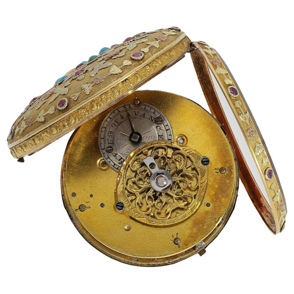 French 18K multicolour gold verge pocket watch Circa 1825 French 18K multicolour gold verge pocket watch Circa 1825