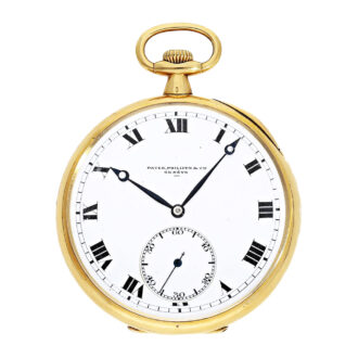 Swiss 18K gold gentleman’s lever pocket watch Circa 1918