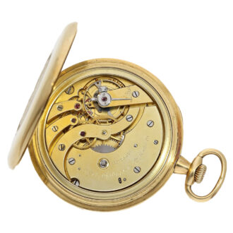 Swiss 18K gold gentleman’s lever pocket watch Circa 1918