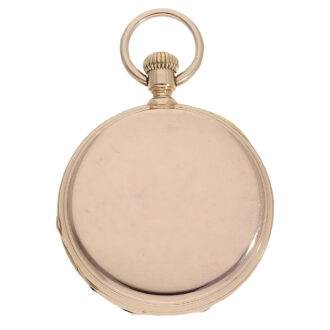 Swiss 18K pink gold hunting cased pocket watch Circa 1869