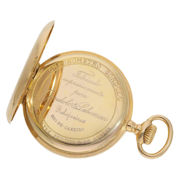 Large Swiss 18K gold Chronometro Gondolo watch Circa 1910 Large Swiss 18K gold Chronometro Gondolo watch Circa 1910