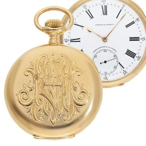 Large Swiss 18K gold Chronometro Gondolo watch Circa 1910