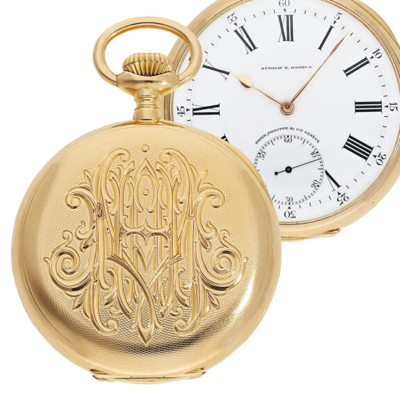 Large Swiss 18K gold Chronometro Gondolo watch Circa 1910