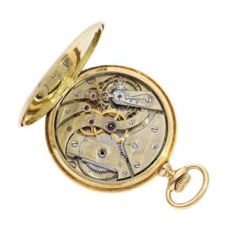 Swiss 18K gold anchor chronometer in special quality Circa 1909