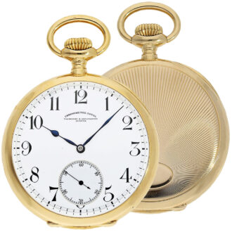 Rare Swiss 18K gold Chronomètre Royal watch Circa 1910