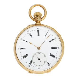 Swiss 18K gold repeating lever precision watch Circa 1875