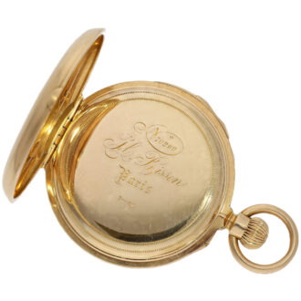 Swiss 18K gold repeating lever precision watch Circa 1875