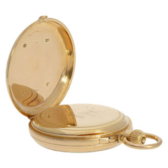 Swiss 18K gold repeating lever precision watch Circa 1875