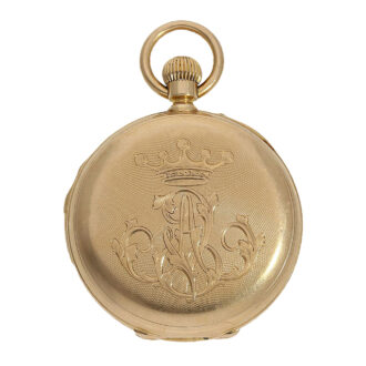 Swiss 18K gold repeating lever precision watch Circa 1875