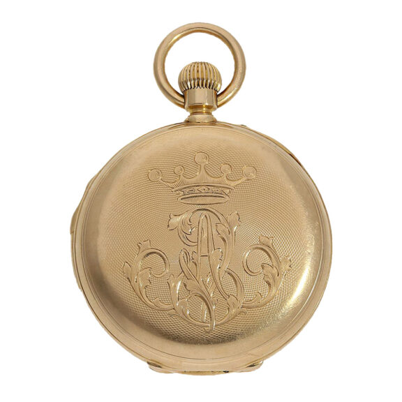 Swiss 18K gold repeating lever precision watch Circa 1875 Swiss 18K gold repeating lever precision watch Circa 1875