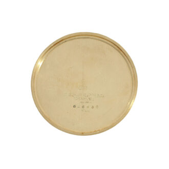 Swiss 18K gold keyless lever pocket watch with rare dial Circa 1935