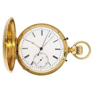 Swiss gold independent dead-second chronograph Circa 1860