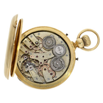 Swiss gold independent dead-second chronograph Circa 1860