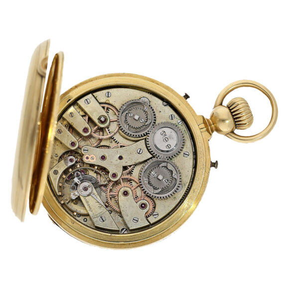 Swiss gold independent dead-second chronograph Circa 1860 Swiss gold independent dead-second chronograph Circa 1860