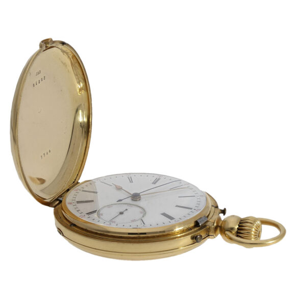 Swiss gold independent dead-second chronograph Circa 1860 Swiss gold independent dead-second chronograph Circa 1860