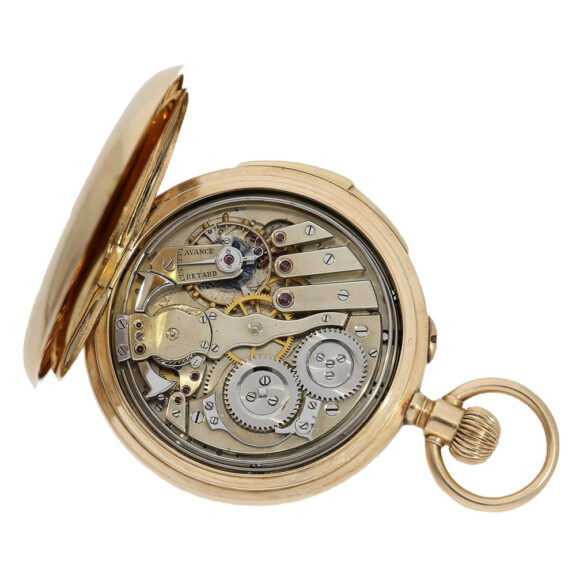 Swiss gold hunting cased repeating pocket watch Circa 1902 Swiss gold hunting cased repeating pocket watch Circa 1902