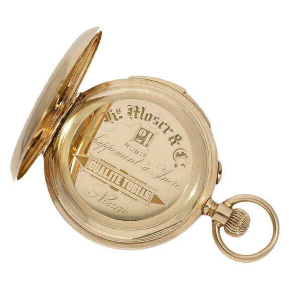 Swiss gold hunting cased repeating pocket watch Circa 1902 Swiss gold hunting cased repeating pocket watch Circa 1902