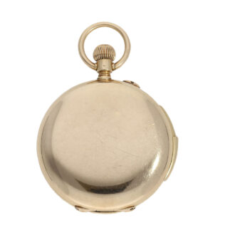 Swiss gold hunting cased repeating pocket watch Circa 1902