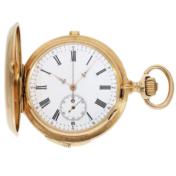 Heavy gold Chronometer with repeater and chronograph Circa 1900