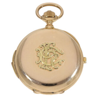 Heavy gold Chronometer with repeater and chronograph Circa 1900