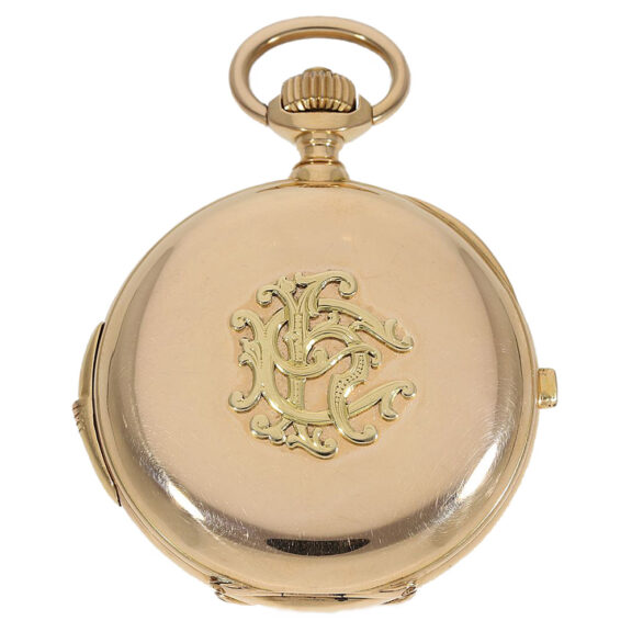 Heavy gold Chronometer with repeater and chronograph Circa 1900 Heavy gold Chronometer with repeater and chronograph Circa 1900