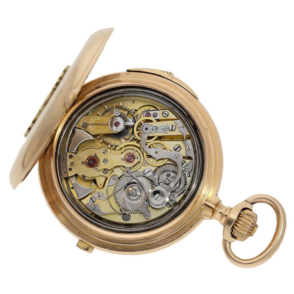 Heavy gold Chronometer with repeater and chronograph Circa 1900 Heavy gold Chronometer with repeater and chronograph Circa 1900