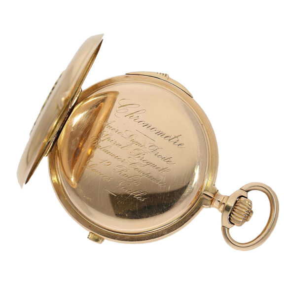 Heavy gold Chronometer with repeater and chronograph Circa 1900 Heavy gold Chronometer with repeater and chronograph Circa 1900