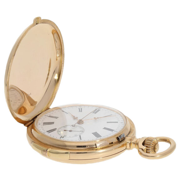 Heavy gold Chronometer with repeater and chronograph Circa 1900 Heavy gold Chronometer with repeater and chronograph Circa 1900