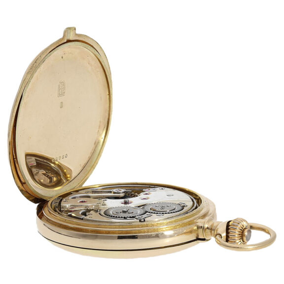 Swiss 14K gold minute repeating keyless pocket watch Circa 1910 Swiss 14K gold minute repeating keyless pocket watch Circa 1910