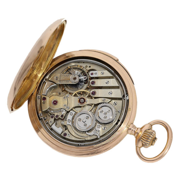 Swiss 18K gold minute repeating pocket watch Circa 1906 Swiss 18K gold minute repeating pocket watch Circa 1906