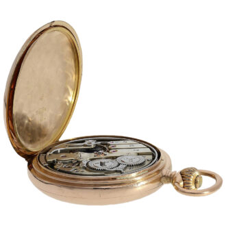 Swiss 18K gold minute repeating pocket watch Circa 1906
