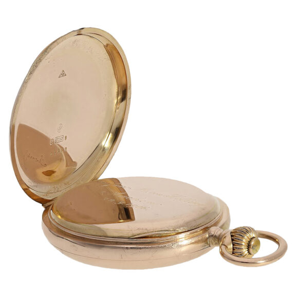 Swiss 18K gold minute repeating pocket watch Circa 1906 Swiss 18K gold minute repeating pocket watch Circa 1906
