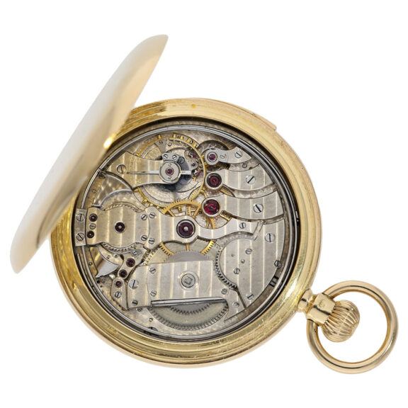 Swiss 18K gold minute repeating lever pocket watch Circa 1875 Swiss 18K gold minute repeating lever pocket watch Circa 1875