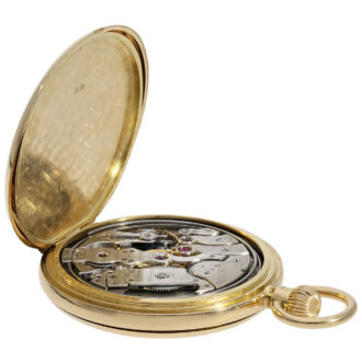 Swiss 18K gold minute repeating lever pocket watch Circa 1875 Swiss 18K gold minute repeating lever pocket watch Circa 1875