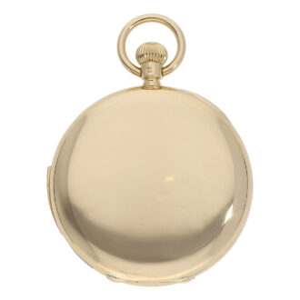 Swiss 18K gold minute repeating lever pocket watch Circa 1875 Swiss 18K gold minute repeating lever pocket watch Circa 1875