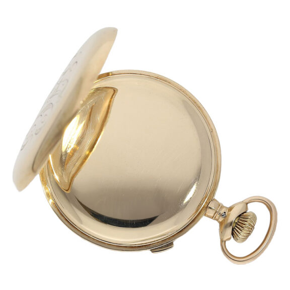 Swiss gold split-seconds chronograph pocket watch Circa 1906 Swiss gold split-seconds chronograph pocket watch Circa 1906