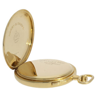 Swiss gold split-seconds chronograph pocket watch Circa 1910